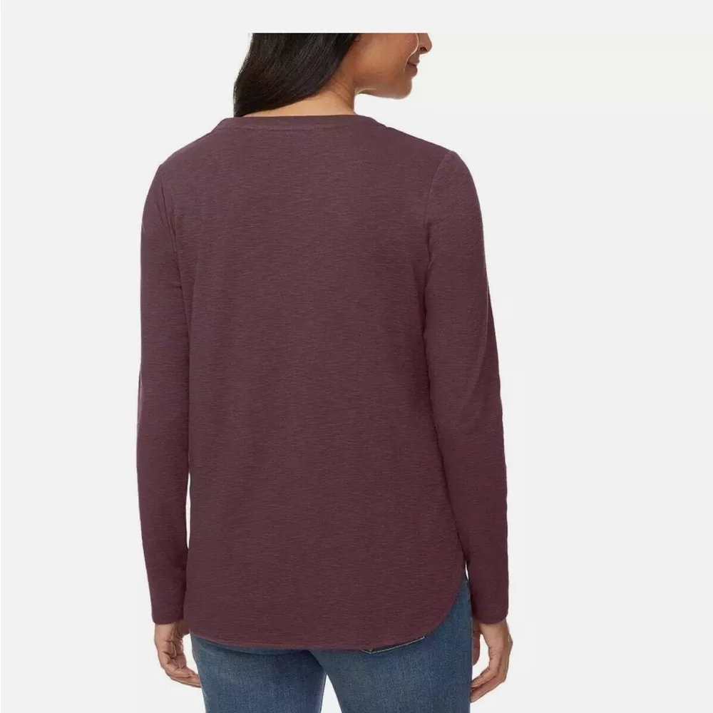 4-pack Kirkland Signature 100% Cotton Women’s Long Sleeve Slub Tee Shirt, Small - Picture 8 of 14